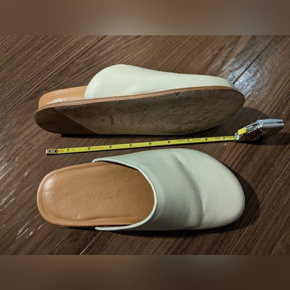 Wal & Pai - Ogdenclogs Slip-On Mules | Ivory | Size 35 (Size 5 U.S.) - Picture 6 of 16